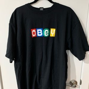 OBEY Toy Block Mens Black T-Shirt